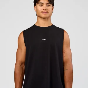 Base Heavyweight FLXCotton Tank Regular Fit -8cm - Black
