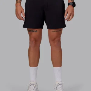 Lift Lined 6" Short - Black-Reflective