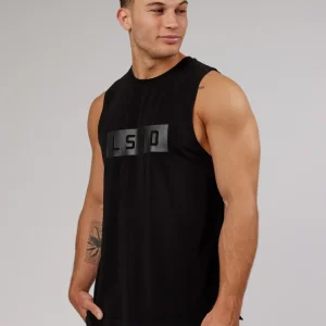 Strength FLXCotton Training Fit Tank - Black-Black